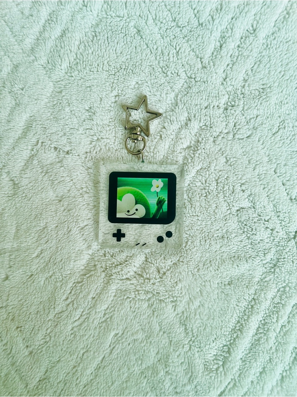gameboy acrylic keychain